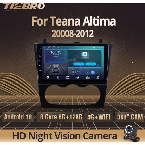 2DIN Android 10 Car Radio For Nissan Teana Altima 2008-2012 GPS Auto Radio Navigation Stereo Receiver DSP Car Video NO 2DIN DVD