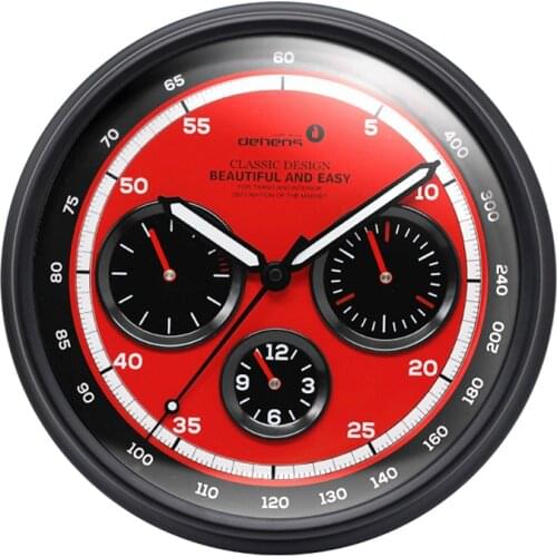 Car Creative Dashboard Wall Clock Metal Cool Clocks Wall Home Decor Gold Wall Watch Silent Bedroom Kitchen Birthday Gift D95