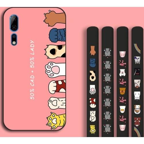 Silicone TPU Back Cover For ZTE Axon 10 Pro A2020 Cute bear Side Pattern Case For Nubia Play Red Magic 6 Pro 5G