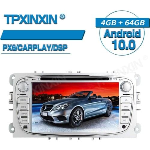 For FORD Focus S-MAX Mondeo Sliver Radio Car Multimedia Player GPS Navigation Audio Stereo Screen DVD Head Unit Tape Recorder