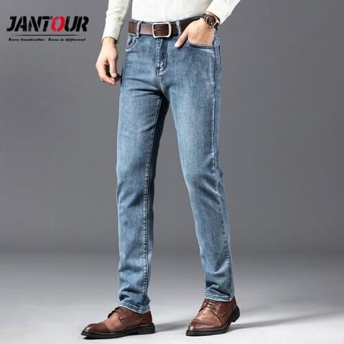 Jantour Men Clothing Jeans For 2020 New Retro Fashion Classic Straight Pants Ropa Hombre Pantalones Jeans Homme Sizes 28-40