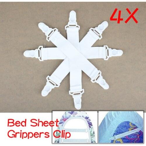 Sheet Clip House Bed Sheet Fasteners Elastic Grippers Clip Holder 4 Pcs Hot Sale for Your Home