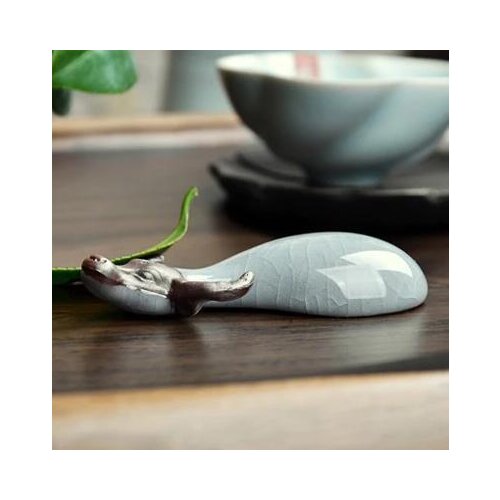 Hot Sale Purple Clay Lucky Cattle Chinese Tea Pet Ru Kiln Best Home Decoration Tieguanyin Oolong Tea Accessory T153