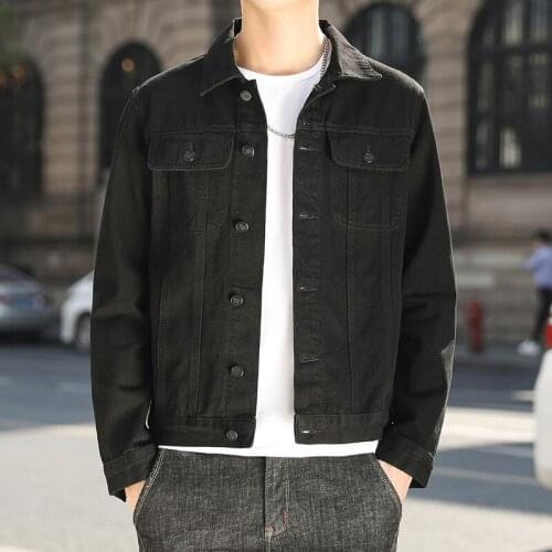 5XL Classic Denim Jacket Men Casual Cotton Men Jeans Jacket Spring Autumn Slim Bomber Outwear Mens Jackets Coat Male Streetwear