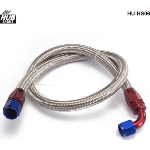 1.2 Meter A10-0A AN10-90A Stainless Steel Braided Line & Fitting Hose End Adapter Kit NEW HU-HS06