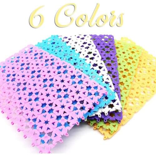 Pet Mats Plastic Spliced Pads With Heart Hole For Bunny Rabbit Cat Dog Cage Water Leak Pet Cage Mat Bathroom Floor Table