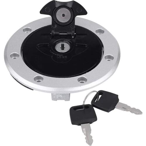 Fuel Cap, Motorcycle Fuel Gas Cap Tank Cover with 2 Keys for Kawasaki ZXR750 ZX-11 ZZR1100 GPZ1100