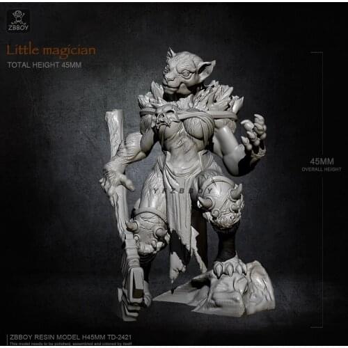 45MM Resin figure kits lion model TD-2421