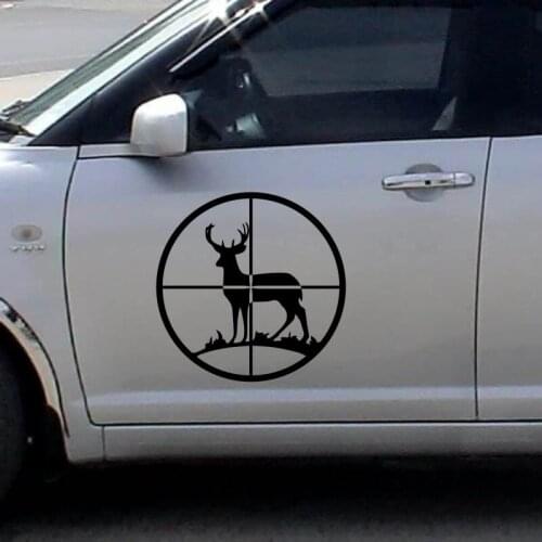 Hunt Buck Decal Hunting Club Antlers Sticker Hollow Sticker Hunter Car Window Vinyl Decal Funny Poster Motorcycle