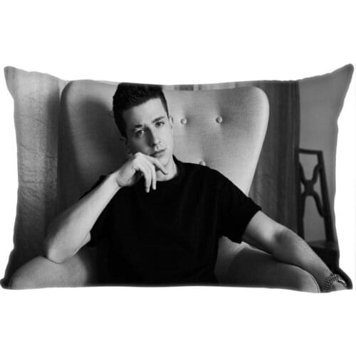 Custom Charlie Puth Pillow Cover Rectangle Zippered Classic Fashion 50X75cm Two sided Prints Pillow Case