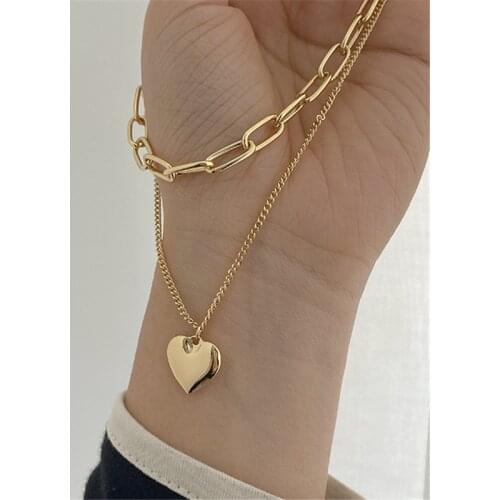 New Arrival 2021 Fashion Sweet Girls Elegant Pearl Heart Pearl Necklace For Women Students Party Choker Jewelry Gifts