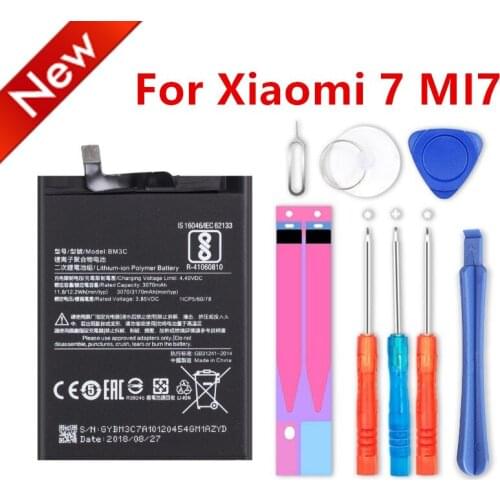 NEW BM3C Replacement Battery For Xiaomi 7 MI7 Authentic Phone Batteries 3170mAh