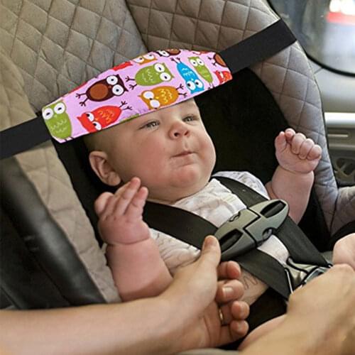 New Child Car Safety Seat Head Fixing Auxiliary Cotton Belt Pram Secure Strap Doze Band for Baby Pram Child Safety Seat