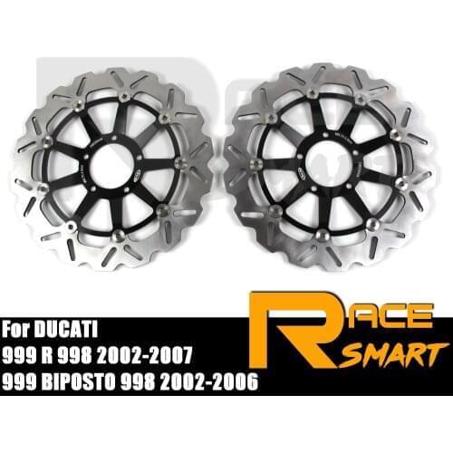 Motorcycle CNC Front Brake Disks Discs Stainless Steel Brake Rotor For DUCATI S4RS Testastretta MONSTER 1000 2006-2008 2007 Hot