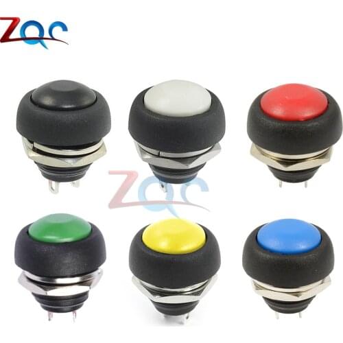 12mm PBS-33B Waterproof Momentary ON OFF Push Button Swithch Mini Round Switch VE058