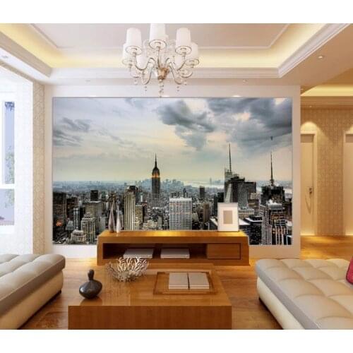 NY16 Custom Wallpaper New York Empire Scraper Wall Mural Living Room Bedroom Wallpaper
