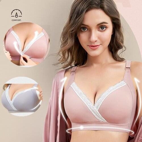 Wirefree Nursing Clothing Cotton Breastfeeding Bra for Pregnant Women Pregnancy Breast Sleep Underwear Soutien Gorge Allaitement
