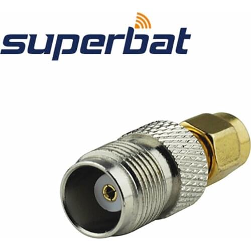 Superbat 5pcs SMA-TNC Adapter SMA Plug to TNC Jack Straight Connector