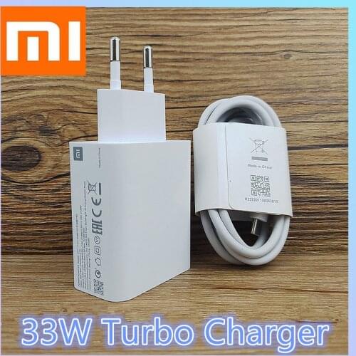 Turbo Charger Original Xiaomi Mi 10T Pro 33W Usb Fast Charge QC 4.0 EU Travel Adapter For Mi 10S 10T POCO X3 11X