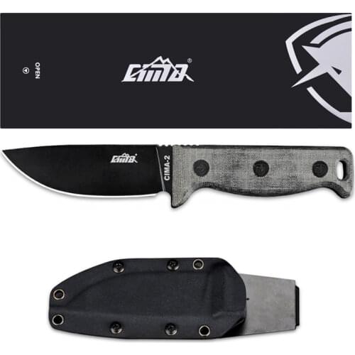 High quality D2 grade stainless steel fixed blade knife 7Cr17 Mov full blade hunting knife camping tool Secure-Ex sheath