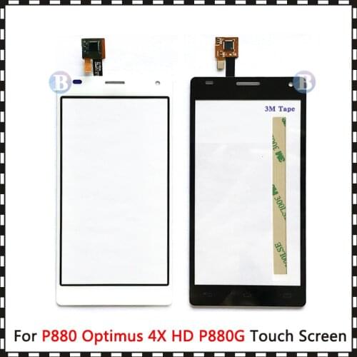 High Quality 4.7" For LG P880 Optimus 4X HD P880G Touch Screen Digitizer Sensor Outer Glass Lens Panel