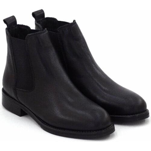 Womens Genuine Leather Boots 2020 Autumn Winter Fashion High Quality Ultra Comfort Made in Turkey