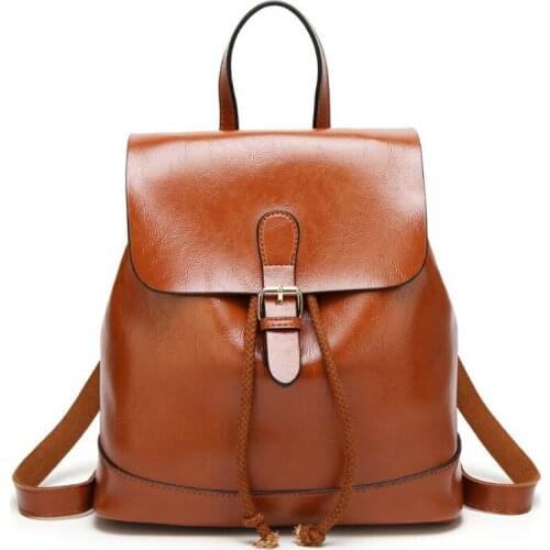 Women backpacks PU leather backpacks double shoulder bags big capacity female backpacks Europe wild style lady travel bags