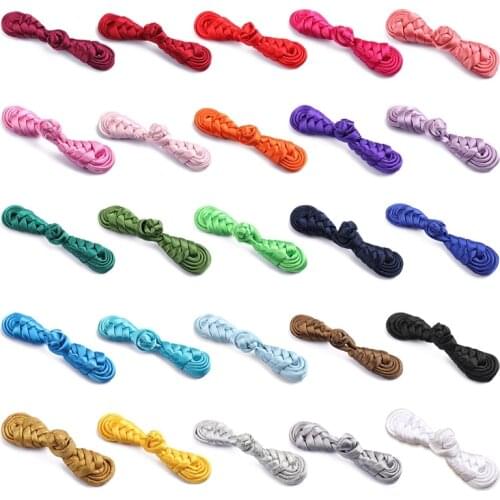 10 Pairs Chinese Handmade Cheongsam Buttons Knot Fastener DIY Clothing Accessory