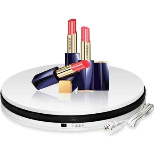 25cm Photography Display Stand 360 Degree Electric Rotating Turntable Display Stand Base for Photography Video Shooting Props