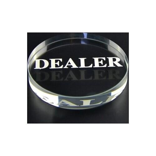 1PC Acrylic Button transparent 58mm diameter Pressing Poker Cards Guard poker dealer button