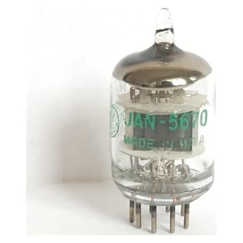 Free shipping 2 pieces Toxic US GE 5670 Tube Direct 6N3 6H3n 2C51 Black Screen Ring Provide Pairing