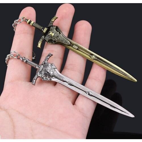 Game Dark Souls 3 Keychain Artorias Gray Sword Key Chain Metal Car Keyring Pendant For Men Jewelry Gift