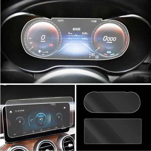 For Mercedes Benz GLC Class W253 2020 2021 Car Dashboard Instrument GPS Navigation LCD Screen Tempered Glass Protective Film
