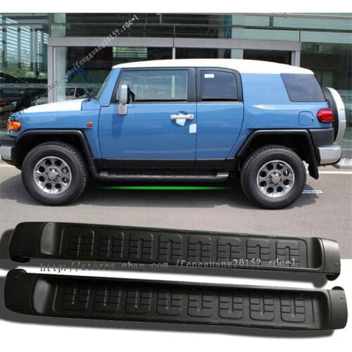 For Toyota FJ Cruiser 2007-2014 Side step BLACK stainless steel Car Side Pedal OEM 2PCS