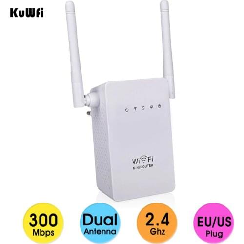 EEE802.11 b/g/n Standard 2.4Ghz 300Mbps Wireless Mini Router AP Repeater for wifi Signal Booster Support WPS 2*3dBi Antenna