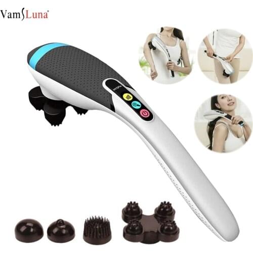Electric Cordless Handheld Shoulder Back Neck Cervical Massager Wireless Hammer Stick Body Muscle Massage For SPA And Relaxation