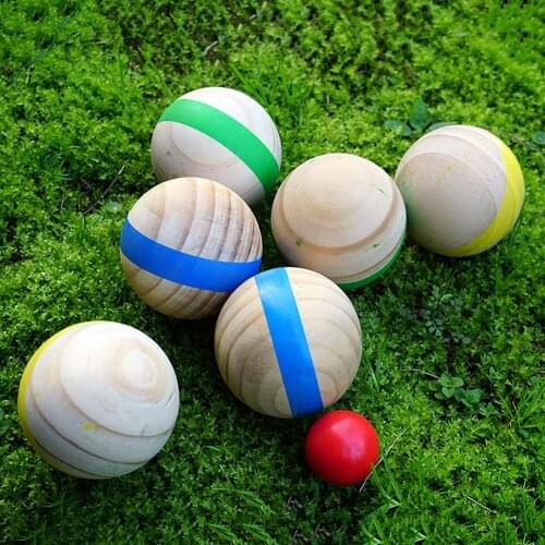 Hot Sale 1 Set Outdoor Entertainment Sports Equipment Wooden Puzzle Ball Casual Fun Outdoor Recreational Sports