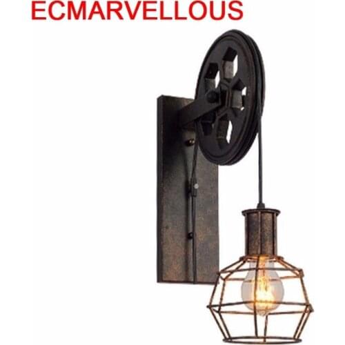 Industrieel Wandlampe Mirror Aplik Lamba Modern Penteadeira Light For Home Applique Murale Luminaire Aplique Luz Pared Wall Lamp
