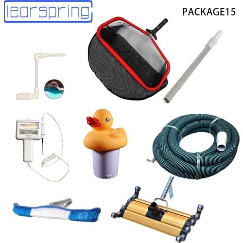 Swimming Pool cleaning and suction tool 1 lots package Pool Accessories with Vacuum Head brush skimmer Floating Pill box hose