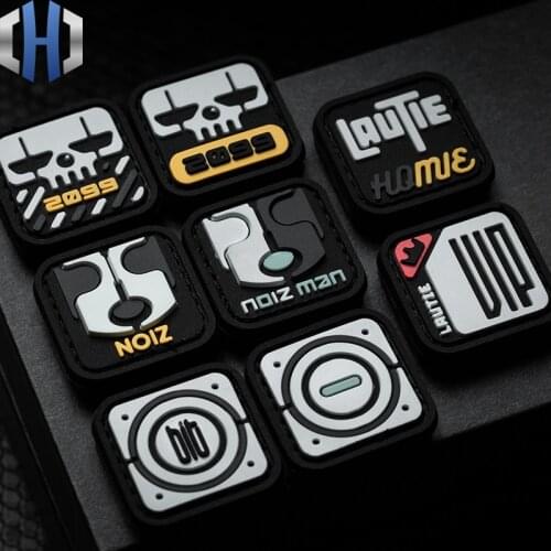 LAUTIE Velcro EDC Army Fan Accessories Armband Tactical Badges Backpack With Rubber Stickers Magnet