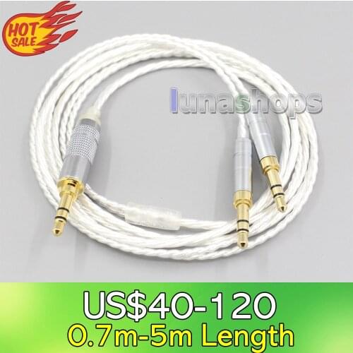 LN006628 XLR 2.5mm Hi-Res Silver Plated 7N OCC Earphone Cable For Hifiman Sundara Ananda HE1000se HE6se he400i he400se Arya