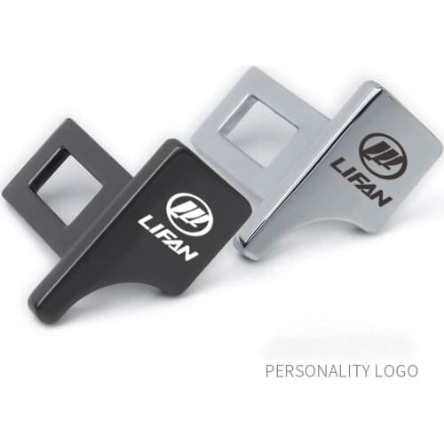 For lifan solano x60 x50 650 Emblem Stickers Accessories Safety Belt Buckles Car Seat Alarm Canceler Stopper Plug Buckle Clip