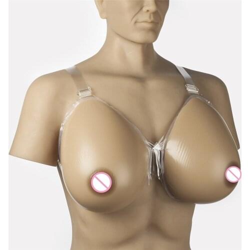 Very Huge Silicone Boobs 4600g/pair Silicone Breast Forms Bra Teardrop Crossdresser Tits Breast Enhancer Needn't Adhesives