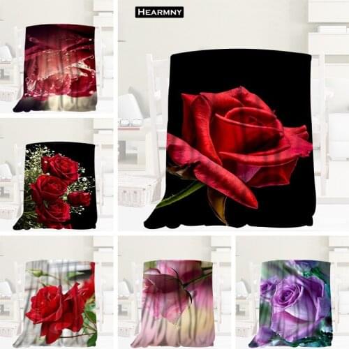 HEARMNY Rose Hot Sale Blanket Sleep Cover Blankets Yoga Office Sofa Blanket Bed Cover Travel Soft Warm Throw Blanket For Adult