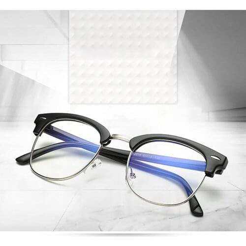 Retro Glasses Frame Square Cclassic Star TR90 Ultralight Eyebrow Full Frame Myopia Eyeglasses JDA3058