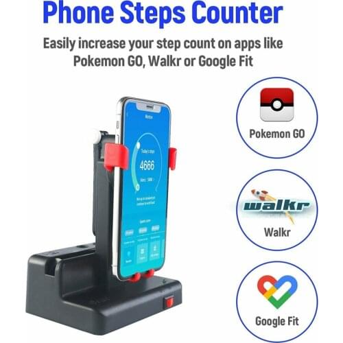 Phone Shaker Swing Wiggle Pedometer Steps Counter for Pokemon Go Mobile Phone Steps Counter Rack Holder