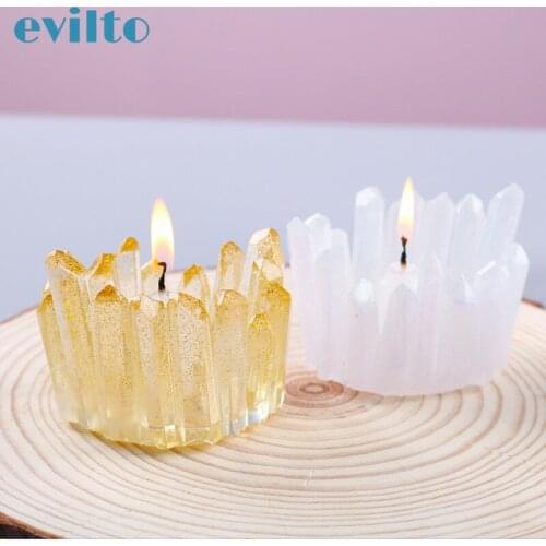 Silicone Mold DIY Crystal Glue Cylindrical Stone Candle Holder Jewelry Storage Box Resin Mold Jewelry Making Tools Moulds