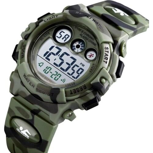 SKMEI Sport Kids Watches 50M Waterproof Childrens Young Energetic Dial Design Colorful LED+EL Lights relogio infantil 1547