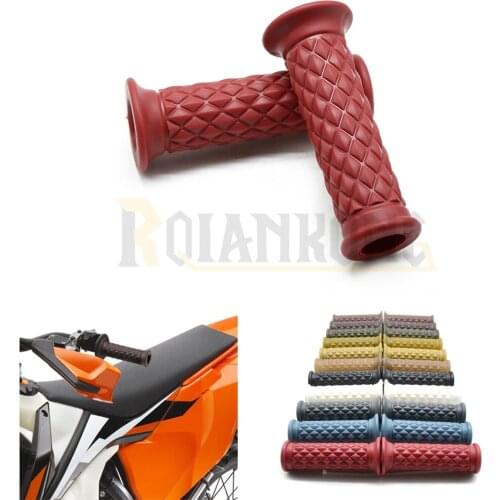 Motorcycle Universal accessories Retro Silicone with 7/8" 22cm handle grip For yamaha honda