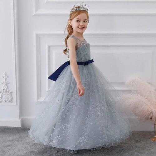 Teenager Evening Dress Girl Kids Dresses For Girls Formal Clothing Long Party And Wedding Dress Elegant Princess Dress